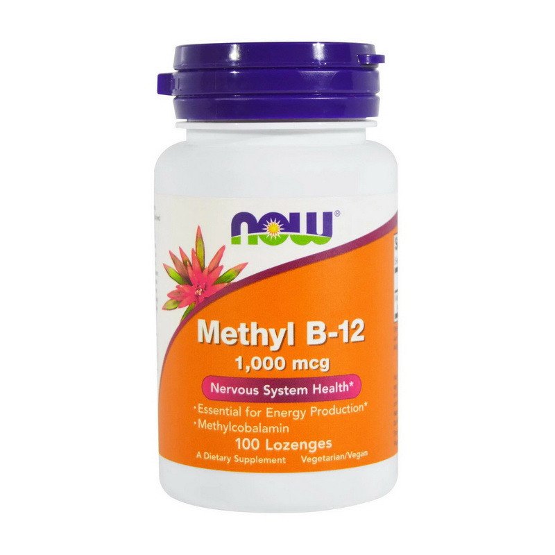 Now Витамин Б12 Now Foods Methyl B-12 1000 mсg (100 леденцов) метилкобаламин нау фудс, , 100 