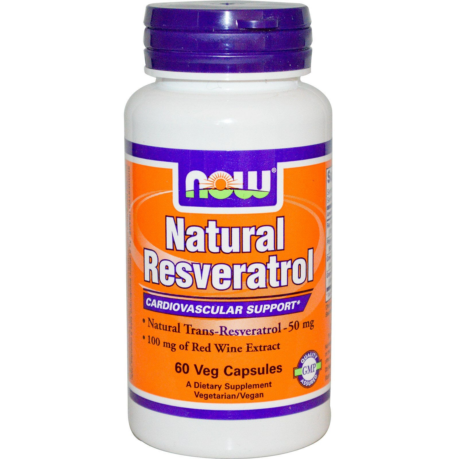Natural Resveratrol, 60 pcs, Now. Special supplements. 
