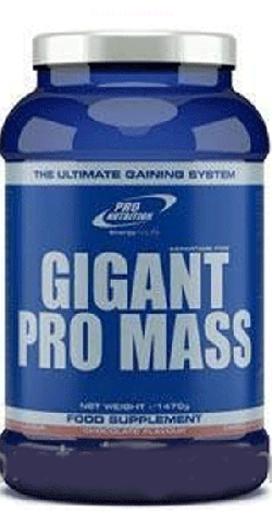 Gigant Pro Mass, 1470 g, Pro Nutrition. Ganadores. Mass Gain Energy & Endurance recuperación 