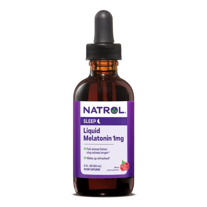 Natrol Натуральная добавка Natrol Melatonin Liquid 1 mg, 60 мл Ягода, , 
