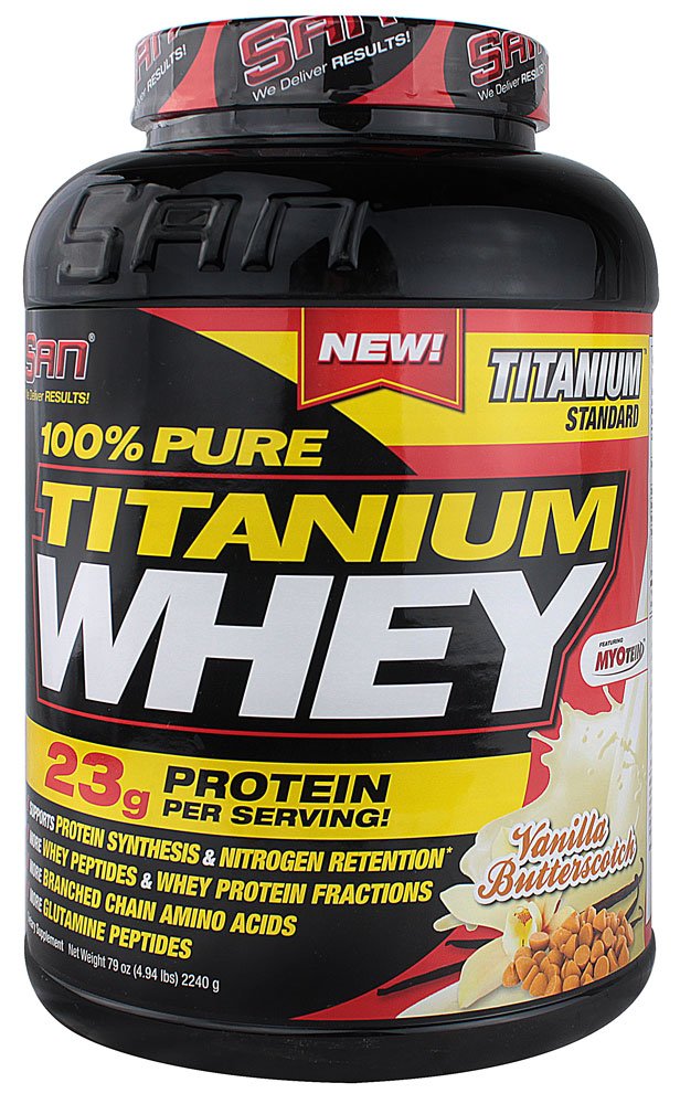 100% Pure Titanium Whey, 2240 g, San. Whey Protein Blend. 