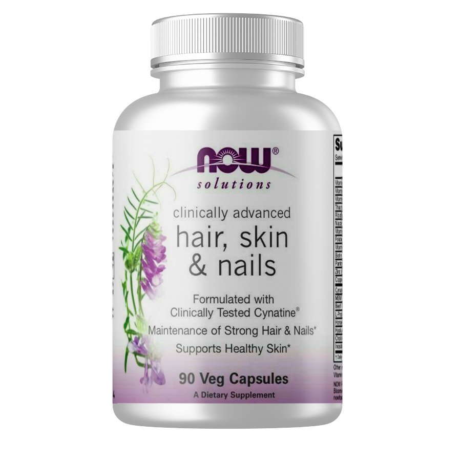 Now Витамины и минералы NOW Solutions Hair Skin Nails, 90 вегакапсул, , 