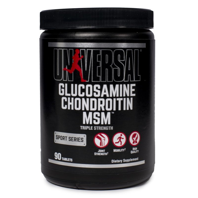Для суставов и связок Universal Glucosamine Chondroitin MSM, 90 таблеток,  ml, Universal Nutrition. For joints and ligaments. General Health Ligament and Joint strengthening 