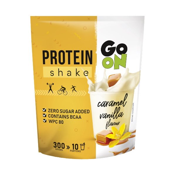 Протеин GoOn Protein Shake, 300 грамм Ваниль,  ml, Go On Nutrition. Protein. Mass Gain स्वास्थ्य लाभ Anti-catabolic properties 
