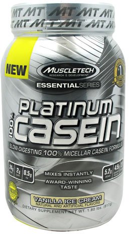 Platinum 100% Caseine, 824 г, MuscleTech. Казеин. Снижение веса 