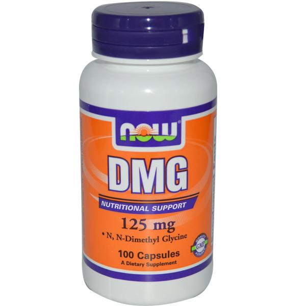 DMG 125 mg, 100 piezas, Now. Suplementos especiales. 