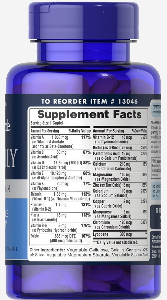 One Daily Men's Multivitamin100 Caplets,  мл, Puritan's Pride. Хондропротекторы