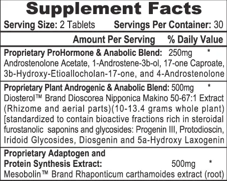 APS Nutrition  NUTRITION ANDROBOLIC 250 60 шт. / 30 servings,  ml, APS. Special supplements