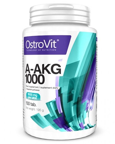 A-AKG 1000, 150 pcs, OstroVit. Arginine. recovery Immunity enhancement Muscle pumping Antioxidant properties Lowering cholesterol Nitric oxide donor 