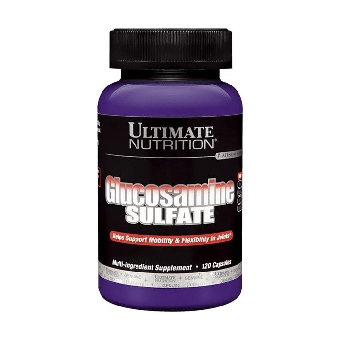 Препарат для суставов и связок Ultimate Glucosamine Sulfate, 120 капсул,  мл, Ultimate Nutrition. Хондропротекторы. Поддержание здоровья Укрепление суставов и связок 