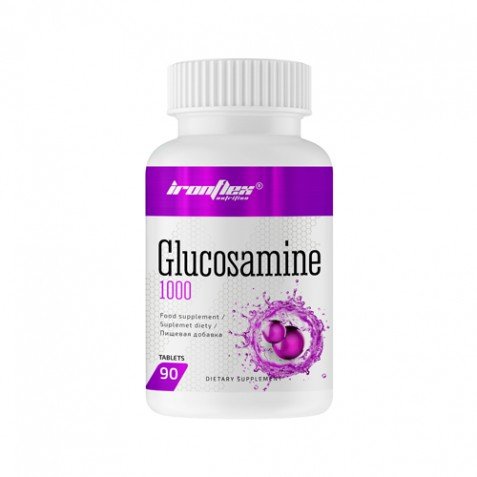 Glucosamine 1000, 90 шт, IronFlex. Глюкозамин. Поддержание здоровья Укрепление суставов и связок 