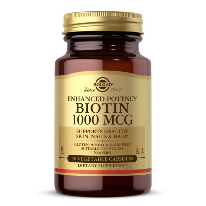 Витамины и минералы Solgar Biotin 1000 mcg, 50 вегакапсул,  мл, Solaray. Витамины и минералы. Поддержание здоровья Укрепление иммунитета 
