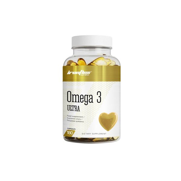 Жирные кислоты IronFlex Omega 3 Ultra, 180 капсул,  ml, IronFlex. Omega 3 (Fish Oil). General Health Ligament and Joint strengthening Skin health CVD Prevention Anti-inflammatory properties 