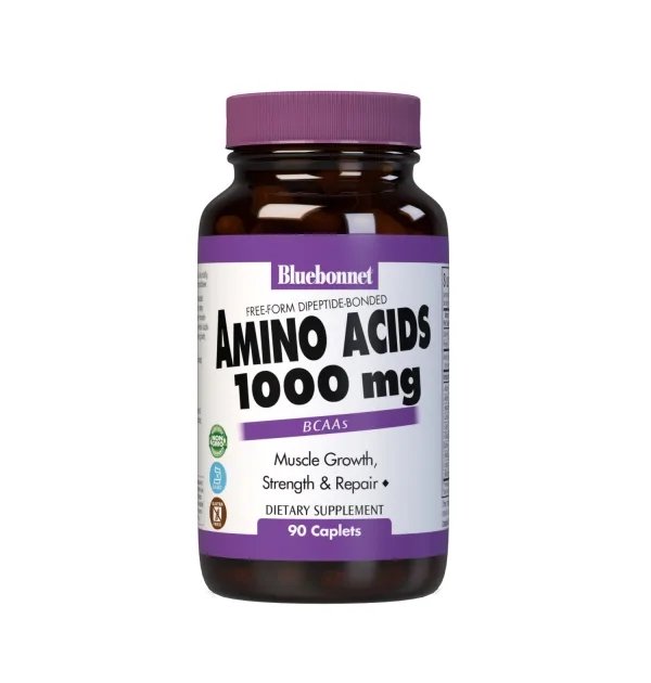Аминокислота Bluebonnet Amino Acid 1000 mg, 90 каплет,  ml, Bluebonnet Nutrition. Amino Acids. 