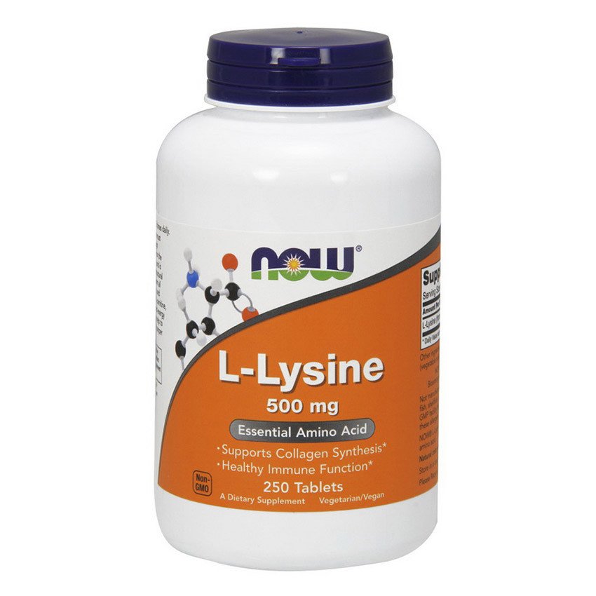 Лизин Now Foods L-Lysine 500 mg (250 таб) нау фудс,  мл, Now. Лизин. 