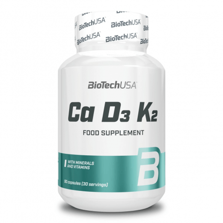 Вітамінно-мінеральна добавка BioTech Ca-D3-K2 90 caps,  мл, BioTech. Витамины и минералы. Поддержание здоровья Укрепление иммунитета 