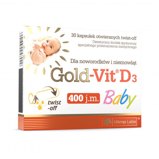 Витамины и минералы Olimp Gold-Vit D3 Baby, 30 капсул,  мл, Olimp Labs. Витамины и минералы. Поддержание здоровья Укрепление иммунитета 