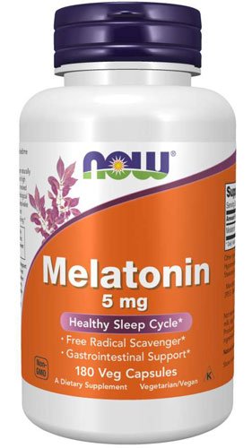 Now Melatonin 5 mg 180 капс Без вкуса,  мл, Now. Мелатонин. Улучшение сна Восстановление Укрепление иммунитета Поддержание здоровья 