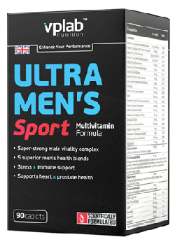 Ultra Men's Sport, 90 pcs, VP Lab. Vitamin Mineral Complex. General Health Immunity enhancement 