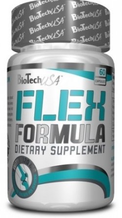 Flex Formula, 60 шт, BioTech. Глюкозамин Хондроитин. Поддержание здоровья Укрепление суставов и связок 
