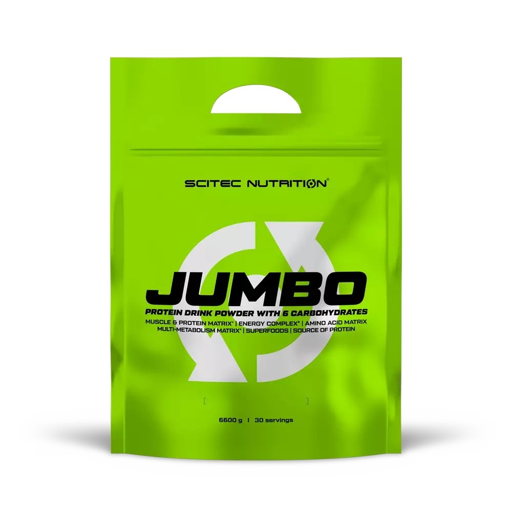 Гейнер Scitec Jumbo, 6.6 кг Клубника,  ml, Scitec Nutrition. Ganadores. Mass Gain Energy & Endurance recuperación 