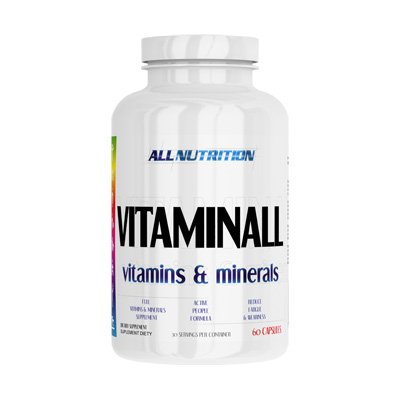 AllNutrition VitaminALL Vitamins & Minerals 60 капс Без вкуса,  мл, AllNutrition. Витамины и минералы. Поддержание здоровья Укрепление иммунитета 