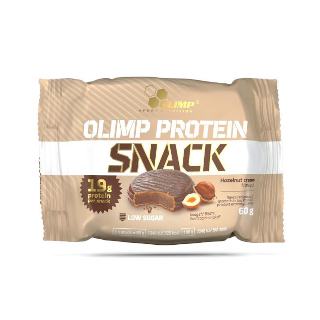 Батончик Olimp Protein Snack, 60 грамм Ореховый крем,  ml, Olimp Labs. Bar. 