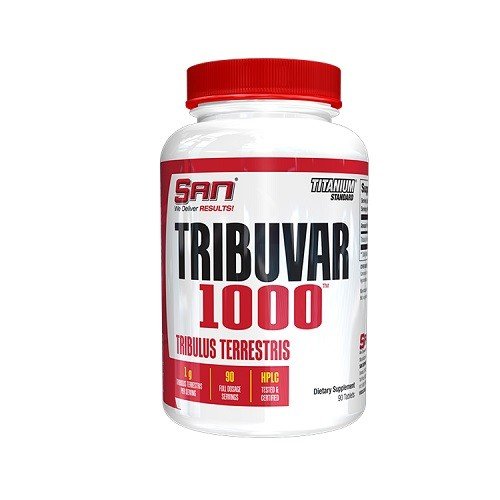 Стимулятор тестостерона SAN Tribuvar 1000, 90 таблеток,  ml, San. Tribulus. General Health Libido enhancing Testosterone enhancement Anabolic properties 