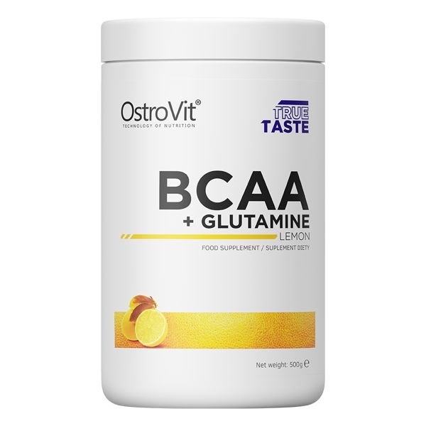 BCAA OstroVit BCAA + Glutamine, 500 грамм Лимон,  ml, OstroVit. BCAA. Weight Loss recovery Anti-catabolic properties Lean muscle mass 