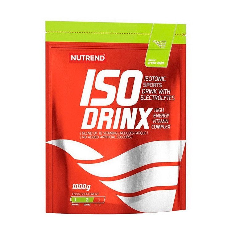 Nutrend Изотоник Nutrend Iso Drinx (1000 г) нутренд green apple, , 1 