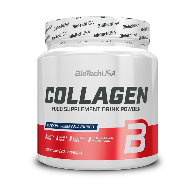 Для суставов и связок BioTech Collagen 300 грамм, черная малина,  мл, BioTech. Хондропротекторы. Поддержание здоровья Укрепление суставов и связок 