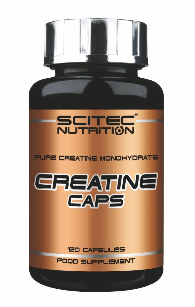 Creatine Caps, 120 шт, Scitec Nutrition. Креатин моногидрат. Набор массы Энергия и выносливость Увеличение силы 