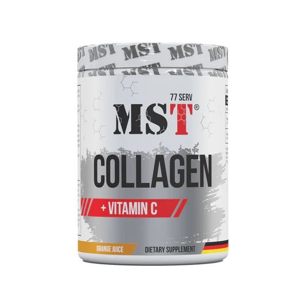 Препарат для суставов и связок MST Collagen + Vitamin C, 500 грамм Апельсин,  ml, MST Nutrition. For joints and ligaments. General Health Ligament and Joint strengthening 