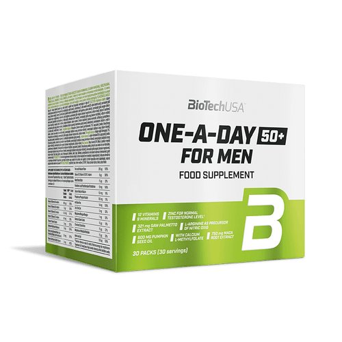 Витамины и минералы Biotech One-A-Day 50+ for Men, 30 пакетиков,  мл, BioTech. Витамины и минералы. Поддержание здоровья Укрепление иммунитета 