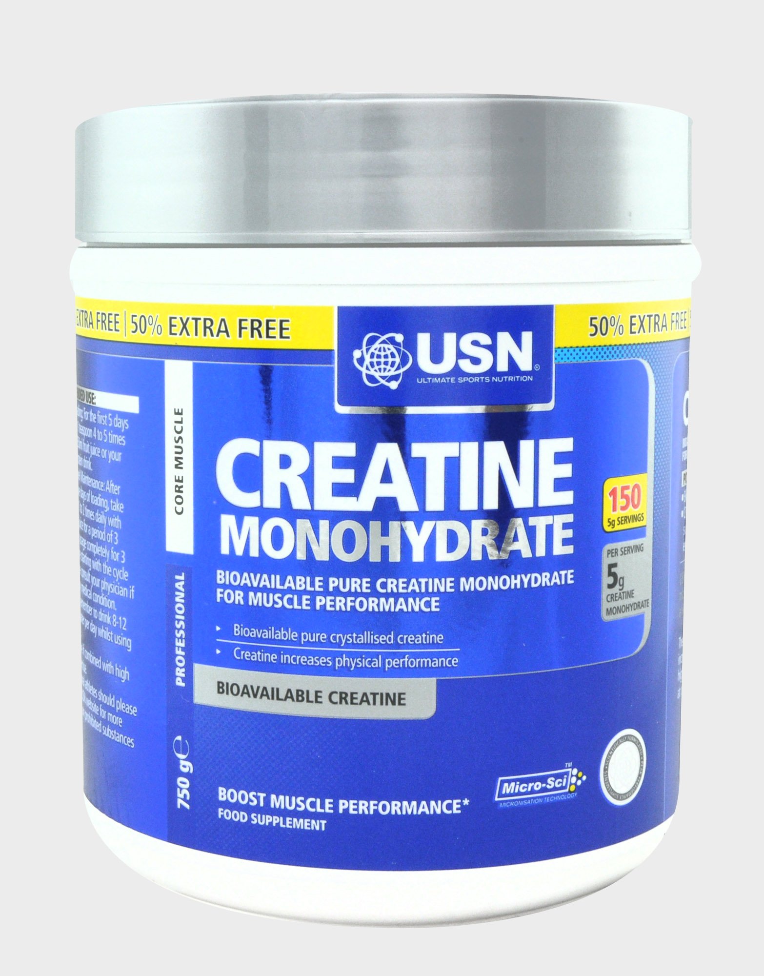 Creatine Monohydrate, 750 г, USN. Креатин моногидрат. Набор массы Энергия и выносливость Увеличение силы 