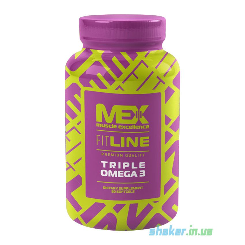 MEX Nutrition Омега 3 MEX Nutrition Triple Omega 3 (90 капс) рыбий жир мекс нутришн, , 90 