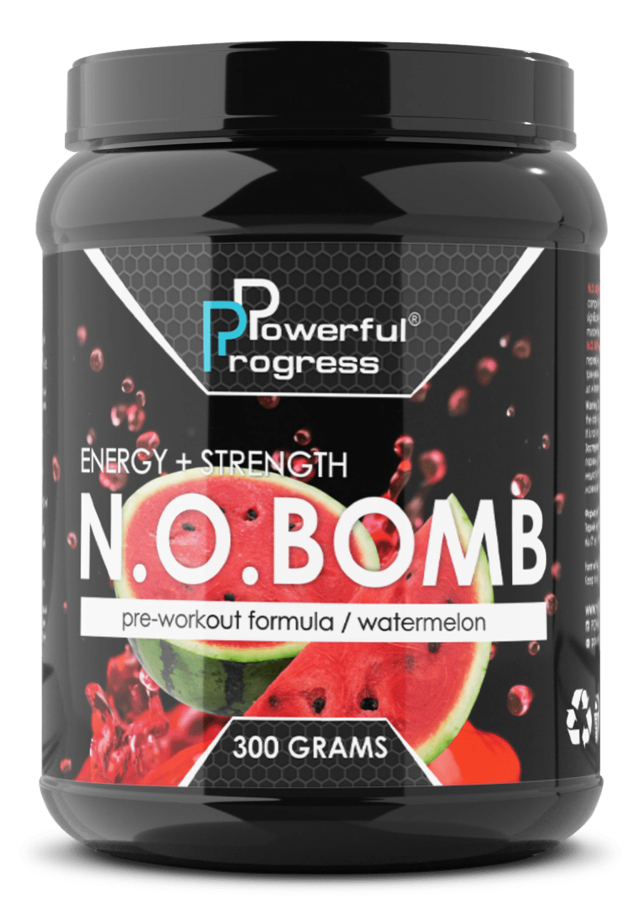 Предтренировочный комплекс Powerful Progress N.O. Bomb 300 грам Арбуз,  ml, Powerful Progress. Pre Workout. Energy & Endurance 