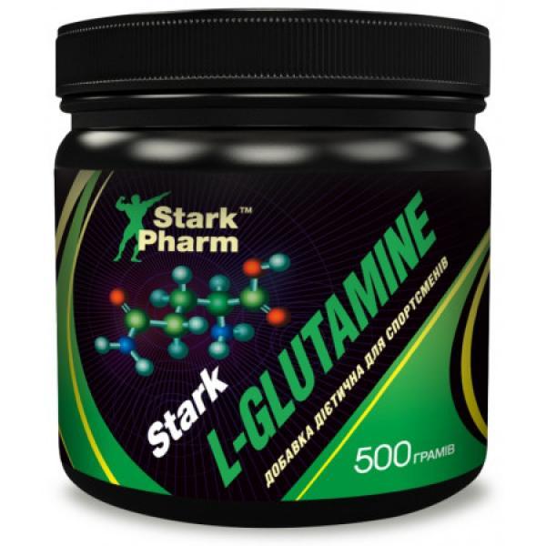Глютамин Stark Pharm L-Glutamine Powder (500 г) старк фарм,  мл, Stark Pharm. Глютамин. Набор массы Восстановление Антикатаболические свойства 