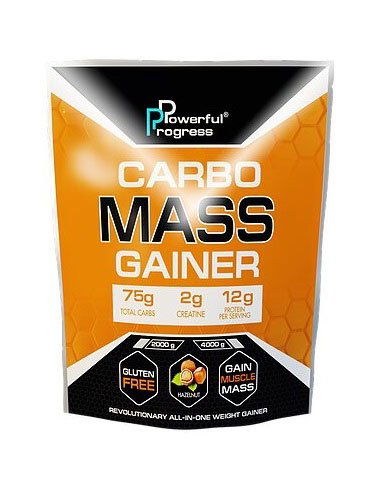 Powerful Progress Carbo Mass Gainer 2 кг Банан,  ml, Powerful Progress. Gainer. Mass Gain Energy & Endurance recovery 