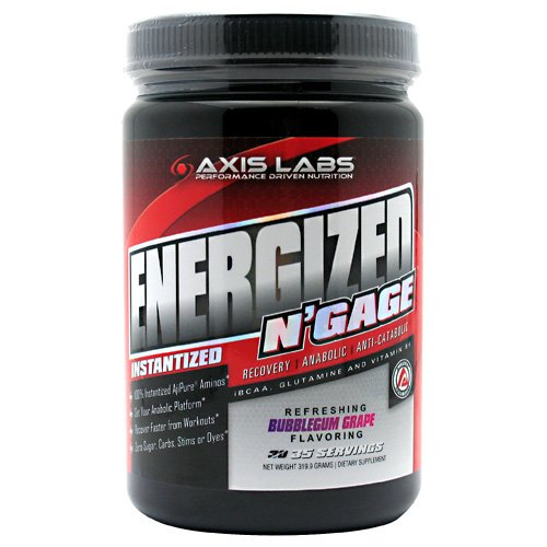Energized N'Gage, 320 g, Axis Labs. BCAA. Weight Loss recovery Anti-catabolic properties Lean muscle mass 