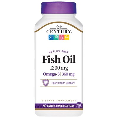 21st Century Жирные кислоты 21st Century Fish Oil 1200 mg, 90 капсул, , 