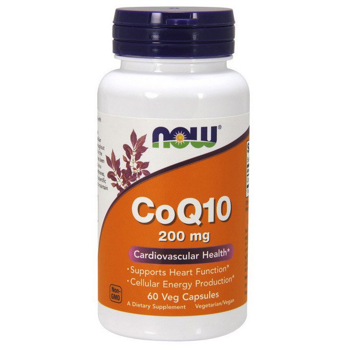 Now Коэнзим Q10 Now Foods CoQ10 200 mg (60 капс) нау фудс, , 60 
