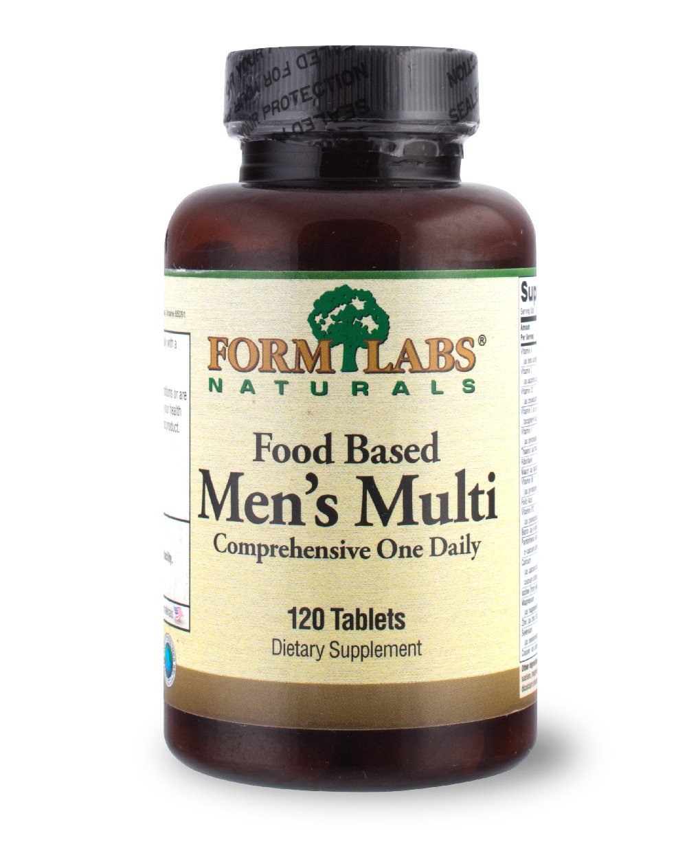 Food Based Men's Multi, 120 шт, Form Labs Naturals. Витамины и минералы. Поддержание здоровья Укрепление иммунитета 