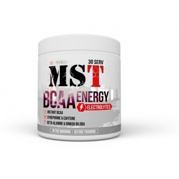 Амінокислотний комплекс MST Nutrition BCAA Energy 30 serv,  мл, MST Nutrition. BCAA. Снижение веса Восстановление Антикатаболические свойства Сухая мышечная масса 