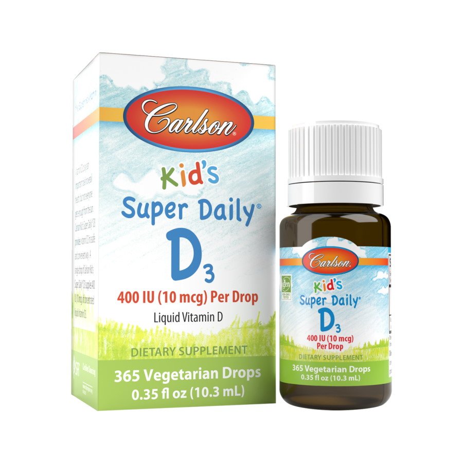 Витамины и минералы Carlson Labs Kid's Super Daily D3, 10.3 мл,  мл, Carlson Labs. Витамины и минералы. Поддержание здоровья Укрепление иммунитета 