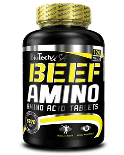 Beef Amino, 120 piezas, BioTech. Complejo de aminoácidos. 