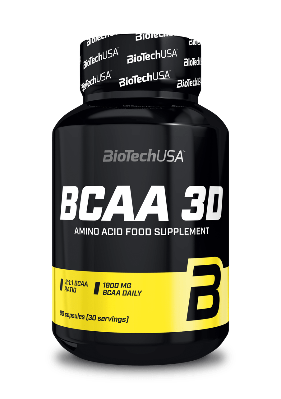 БЦАА Biotech BCAA 3D (90 капсул) биотеч 3д,  мл, BioTech. BCAA. Снижение веса Восстановление Антикатаболические свойства Сухая мышечная масса 
