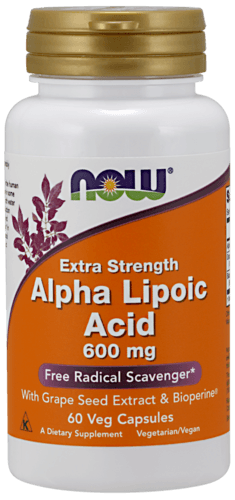 Alpha Lipoic Acid, 60 piezas, Now. Alpha Lipoic Acid. General Health Glucose metabolism regulation Lipid metabolism regulation 