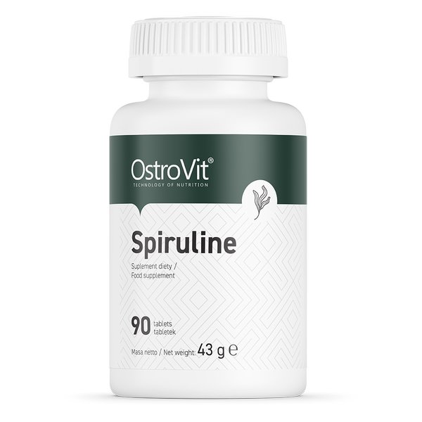 Натуральная добавка OstroVit Spiruline, 90 таблеток,  мл, OstroVit. Hатуральные продукты. Поддержание здоровья 