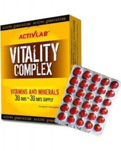 Vitality Complex, 30 шт, ActivLab. Витаминно-минеральный комплекс. Поддержание здоровья Укрепление иммунитета 